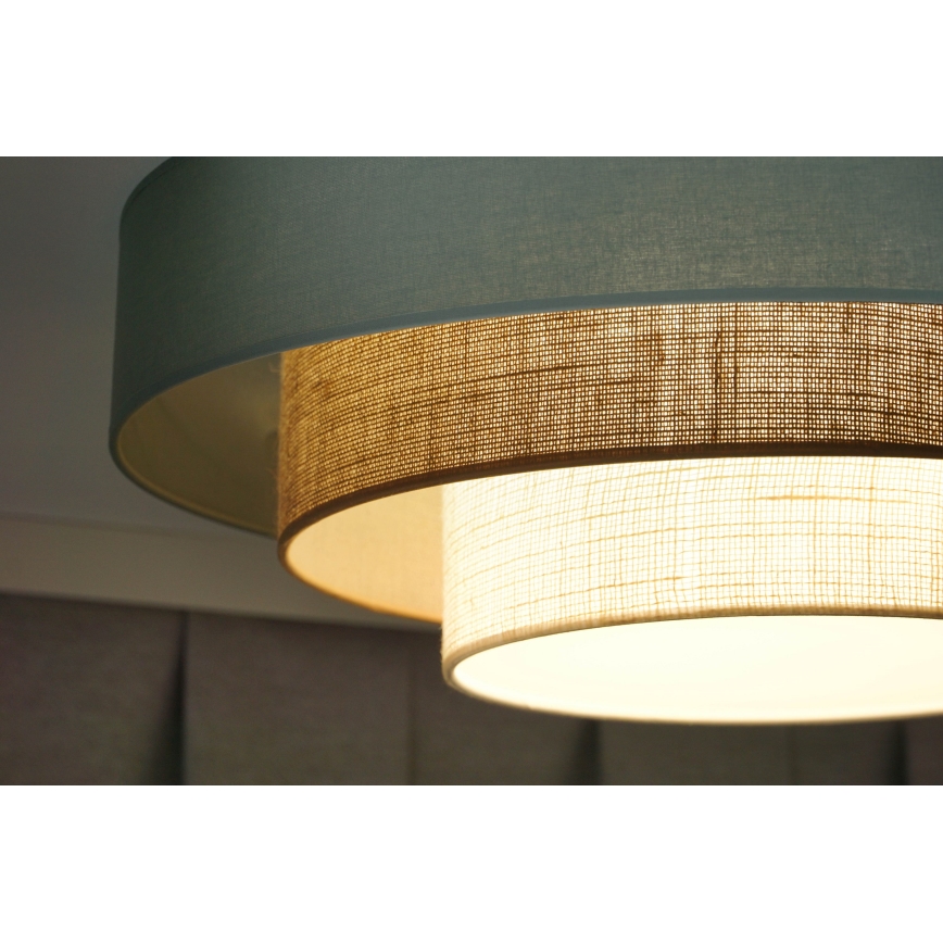 Duolla - LED taklampa LUNETA LED/26W/230V diameter 60 cm 4000K turkos/beige/grädde