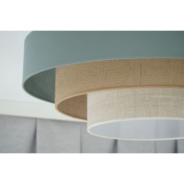 Duolla - LED taklampa LUNETA LED/26W/230V diameter 60 cm 4000K turkos/beige/grädde