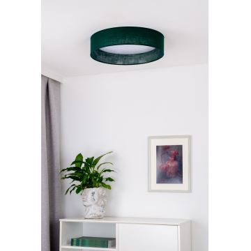 Duolla - LED taklampa ROLLER LED/24W/230V grön