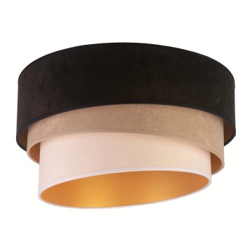 Duolla - Takbelysning DEVON 1xE27/40W/230V svart/beige