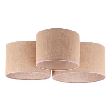 Duolla - Taklampa ROLLER TRIO 3xE27/60W/230V beige