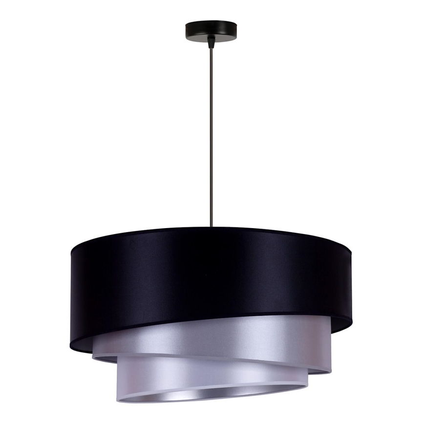 Duolla - Taklampa TRIO 1xE27/15W/230V diameter 60 cm blå/silver