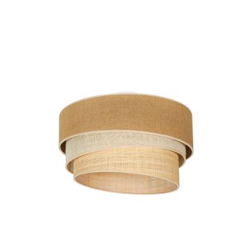 Duolla - Taklampa YUTE TRIO 3xE27/15W/230V diameter 60 cm brun/grå/beige