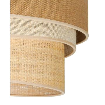 Duolla - Taklampa YUTE TRIO 3xE27/15W/230V diameter 60 cm brun/grå/beige