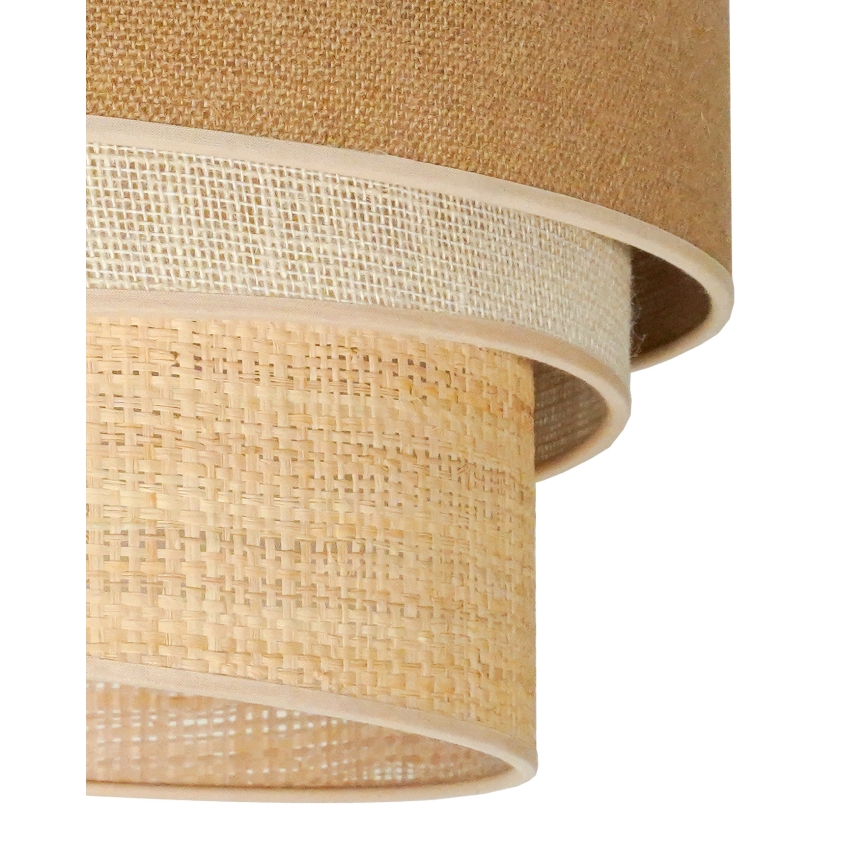 Duolla - Taklampa YUTE TRIO 3xE27/15W/230V diameter 60 cm brun/grå/beige