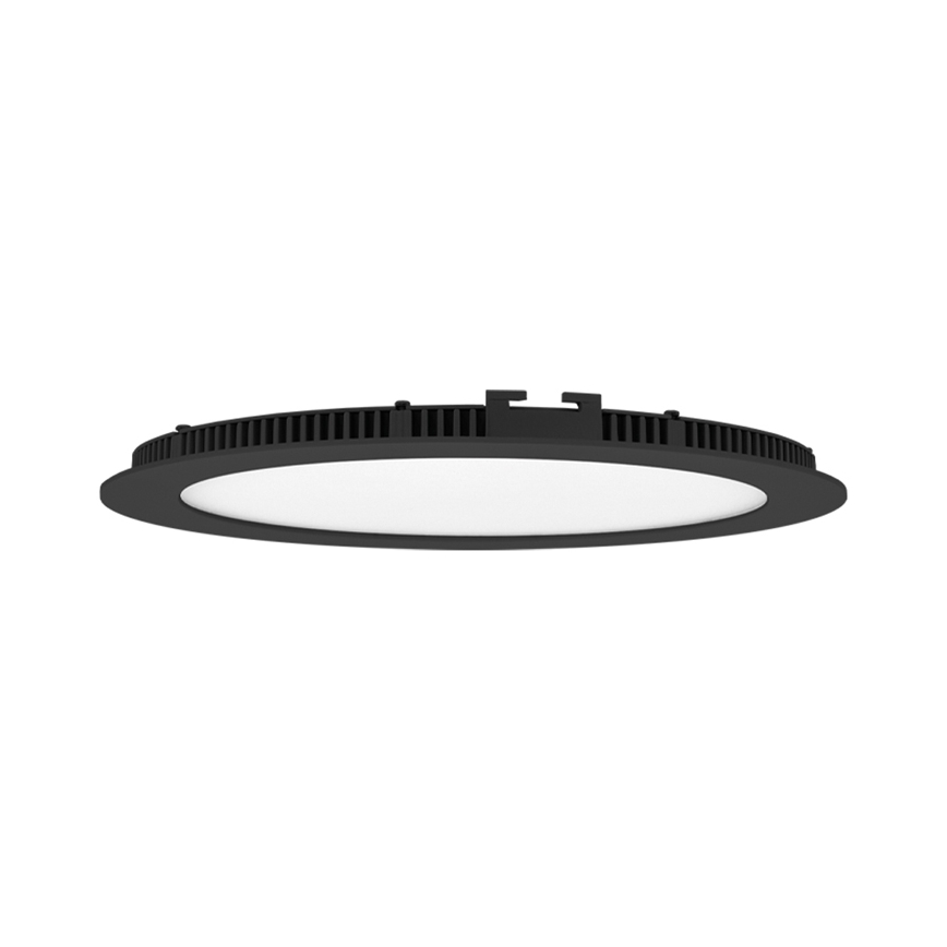 Infälld LED badrumsbelysning LADA LED/6W/230V 3000/4000/6000K diameter 12 cm IP44 svart