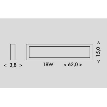 LED taklampa PILO LED/18W/230V 4100K 62 cm vit