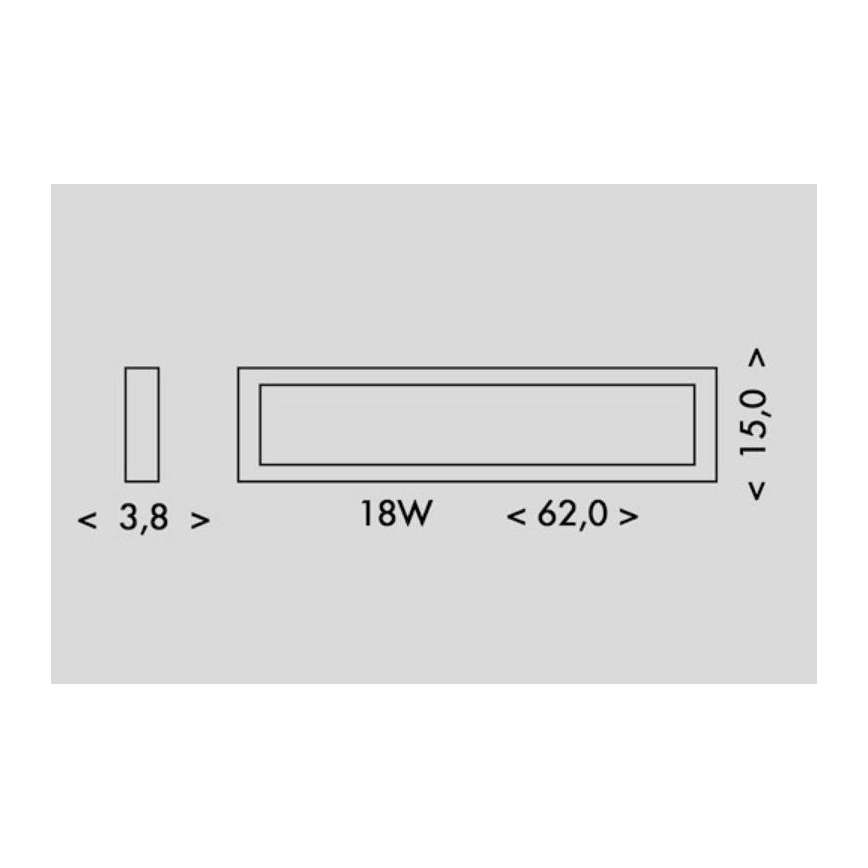 LED taklampa PILO LED/18W/230V 4100K 62 cm vit