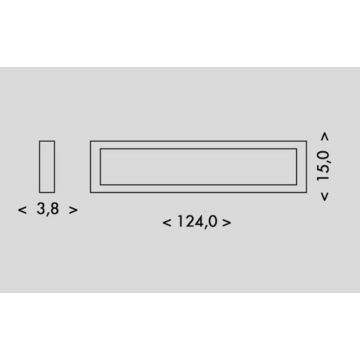 LED taklampa PILO LED/36W/230V 4100K 124 cm svart