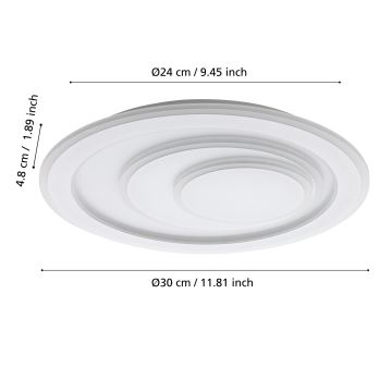 Eglo - LED taklampa LED/14,7W/230V diameter 30 cm