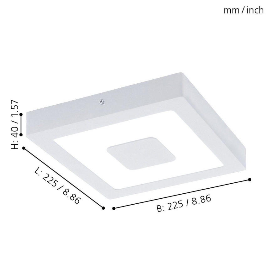 Eglo 33135 - LED taklampa för badrum IPHIAS LED/16,5W/230V 4000K IP44