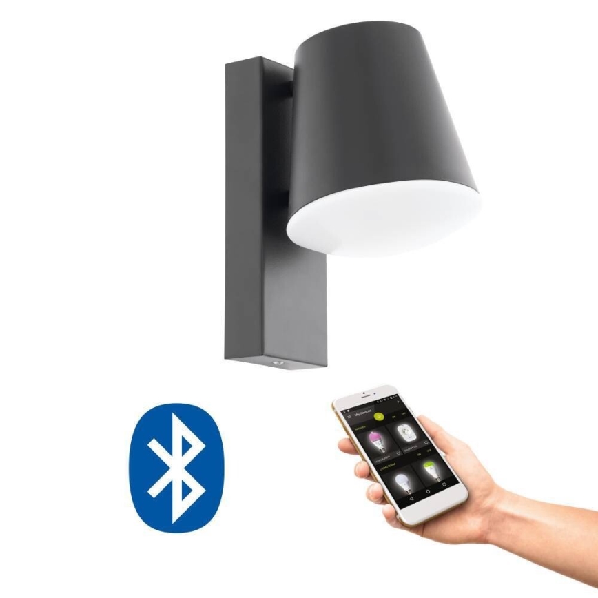 Eglo 33559 - LED Dimbar vägglampa utomhus CALDIERO-C 1xE27/9W/230V IP44