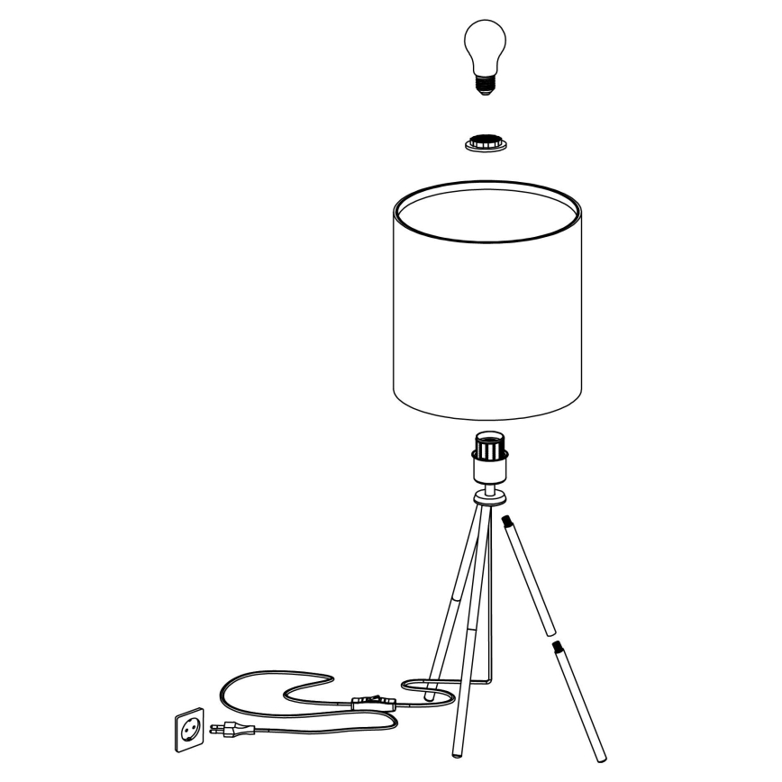 Eglo - Bordslampa  1xE27/40W/230V