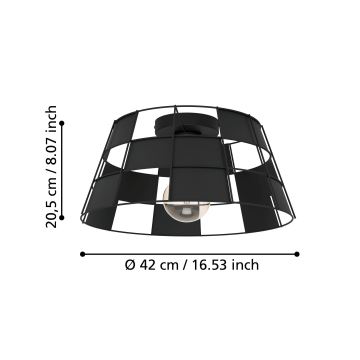 Eglo - Taklampa 1xE27/40W/230V