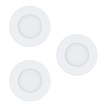 Eglo 78195 - KIT 3x LED infälld belysning FUEVA LED/2,7W/230V