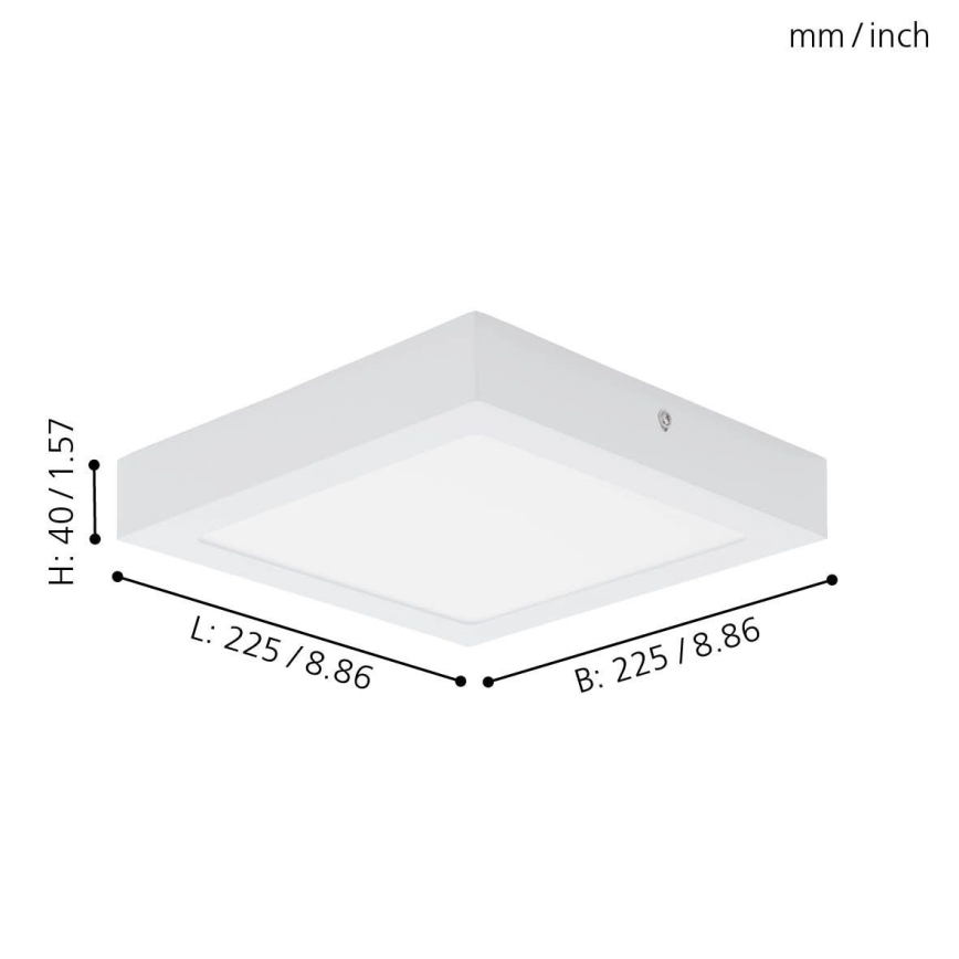 Eglo 78202 - LED taklampa FUEVA LED/16,5W/230V