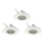 Eglo 78704 - KIT 3x LED infälld belysning PENETO 1xGU10/3,3W/230V vit