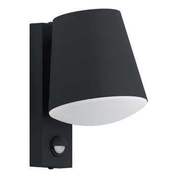 Eglo 79212 - Utomhus vägglampa med sensor CALDIERO 1xE27/10W/230V IP44