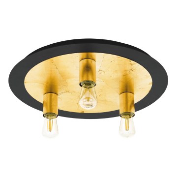 Eglo 79451 - Taklampa BONASORT 3xE27/60W/230V guld