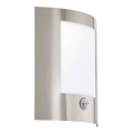 Eglo 79601 - Utomhus vägglampa med sensor FIDELIDAD 1xE27/60W/230V IP44