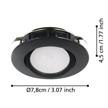 Eglo - KIT 3x LED ljusreglerad hängande vägglampa PINEDA LED/5,5W/230V