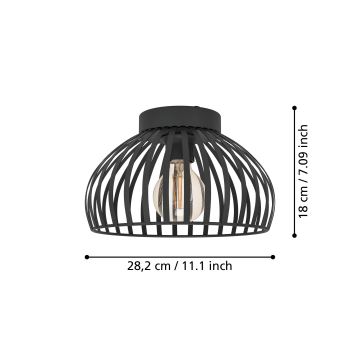 Eglo - Taklampa 1xE27/40W/230V diameter 28 cm