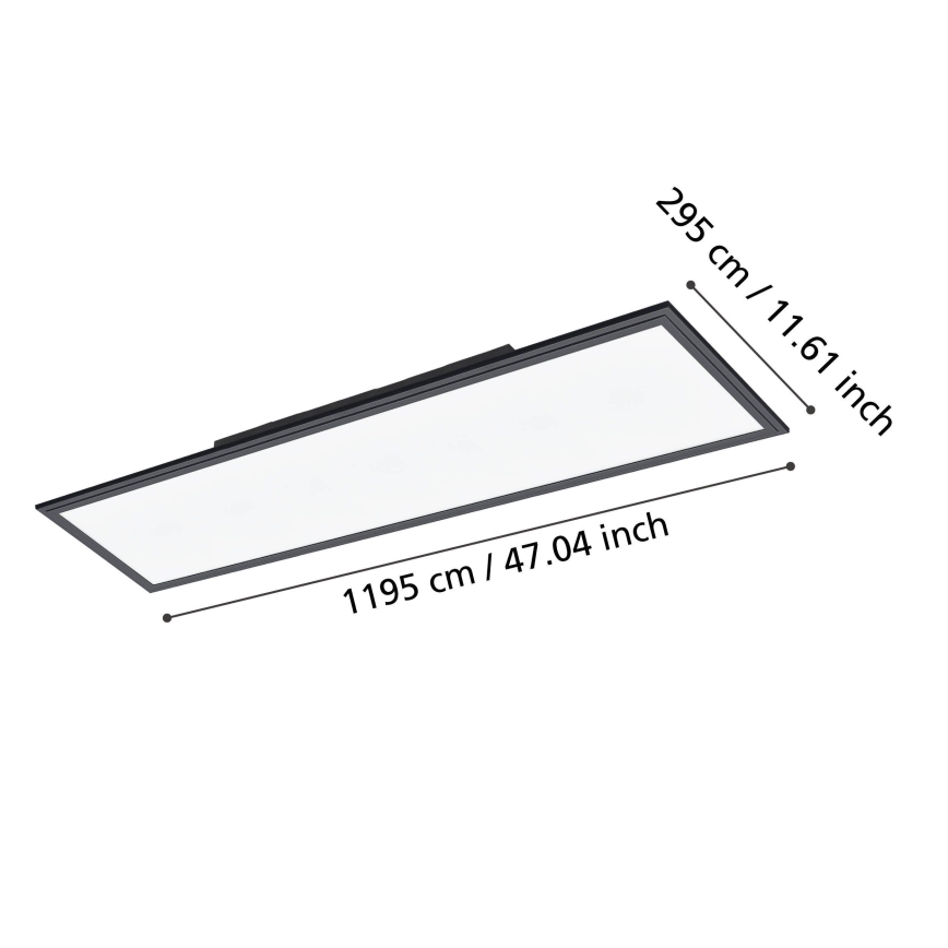 Eglo - LED taklampa LED/33W/230V 120x30 cm svart