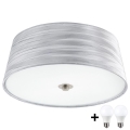 Eglo 94306- LED taklampa FONSEA 1 2xE27/9W/230V silver
