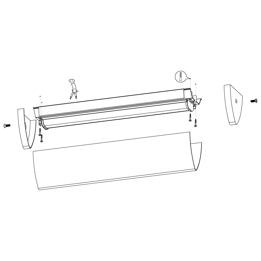 Eglo 94713 - LED Badrumsbelysning GITA 2 1xLED/16W/230V