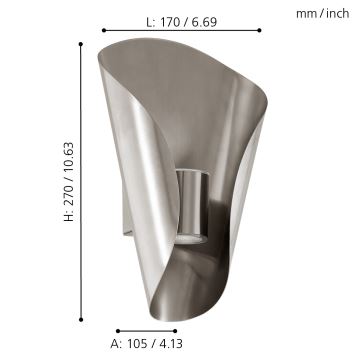 Eglo 94779 - LED Utomhusbelysninging BOSARO 2xLED/2,5W/230V