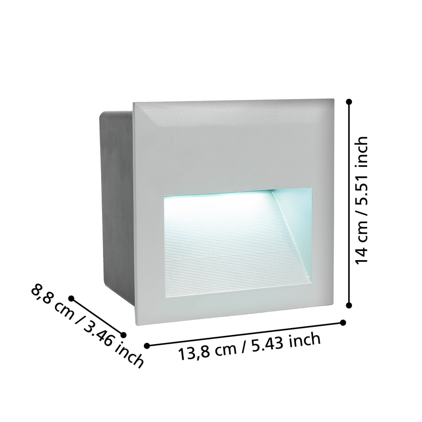 Eglo 95235 - LED Utomhus orienteringsbelysning ZIMBA 1xLED/3,7W/230V IP65