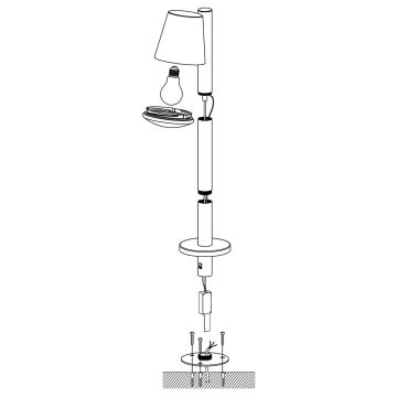 Eglo 97483 - LED Dimbar Utomhuslampa CALDIERO-C 1xE27/9W/230V antracit