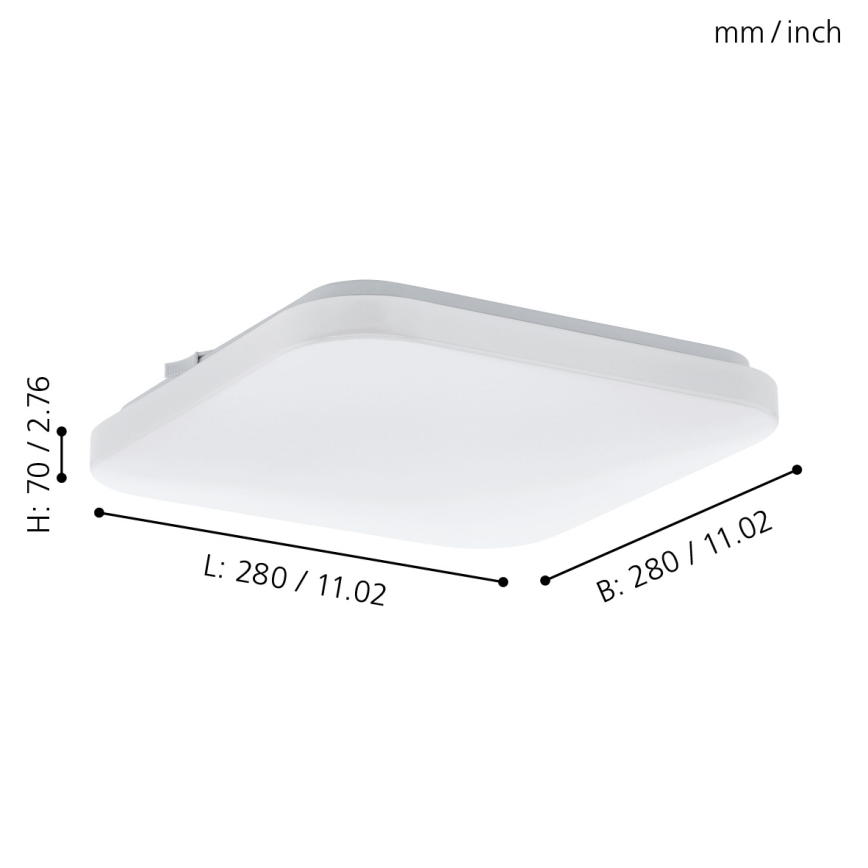 Eglo 97874 - LED Takbelysning FRANIA LED/11,5W/230V