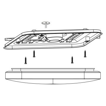 Eglo 97874 - LED Takbelysning FRANIA LED/11,5W/230V