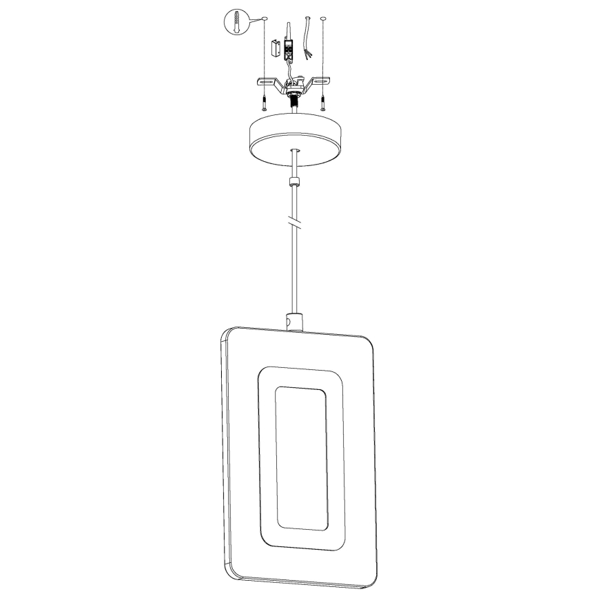 Eglo 98678 - LED Ljuskrona med snöre ENALURI LED/5.4W/230V