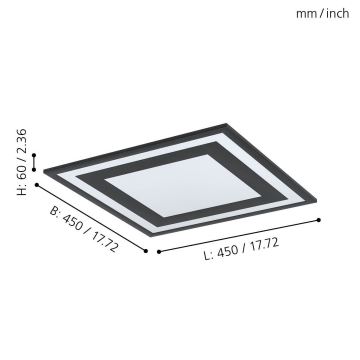 Eglo 99038 - LED Takbelysning SAVATARILA LED/24W/230V