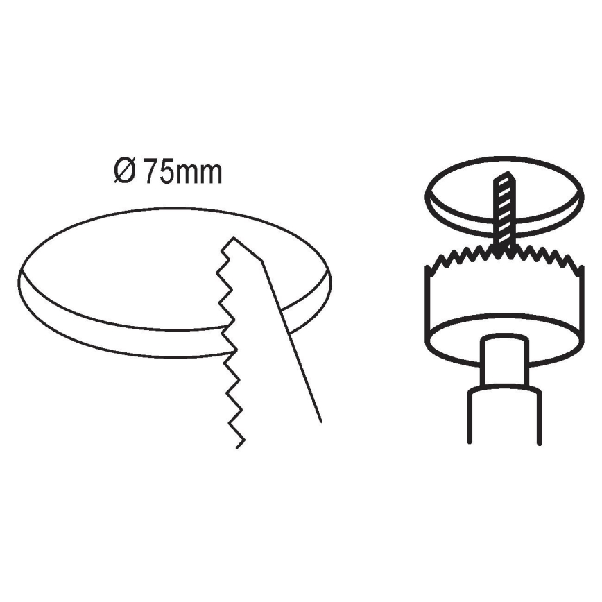 Eglo 99152 - Infälld LED-belysning  FUEVA 5 LED/2,7W/230V