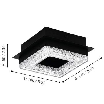 Eglo 99324 - LED Takbelysning FRADELO 4xLED/4W/230V