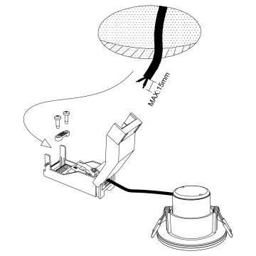 Eglo - LED ljusreglerad badrumslampa  LED/6W/230V 4000K IP44