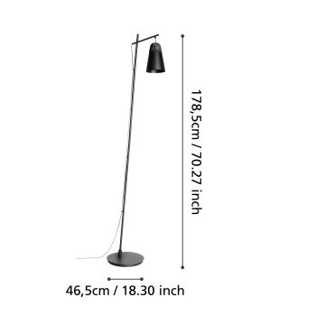 Eglo - Golvlampa  1xE27/40W/230V