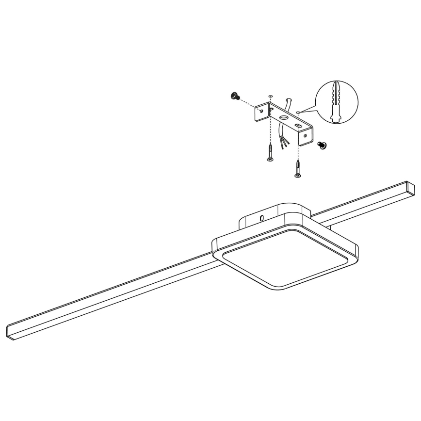 Eglo - LED taklampa 1xLED/6,3W/230V + 1xLED/5,4W