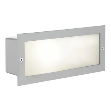 EGLO - Infälld lampa för utomhusbruk 1xE27/60W silver/vit IP44