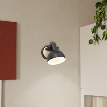 Eglo - Vägglampa 1xE27/28W/230V - FSC certifierade