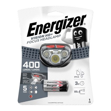 Energizer - LED Pannlampa med rött ljus LED/3xAAA IPX4