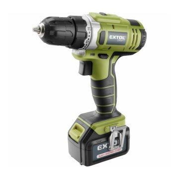 Extol - Cordless drilling screwdriver 1500 mAh 16V svart/grön