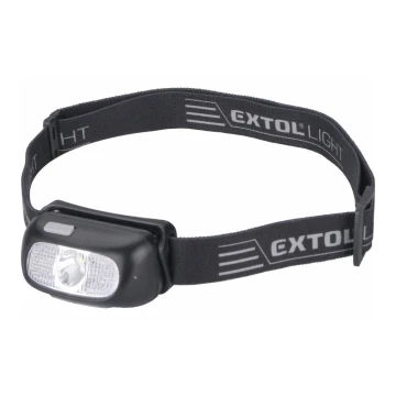 Extol - LED Pannlampa LED/5W/1000 mAh/3,7V IPX5 svart