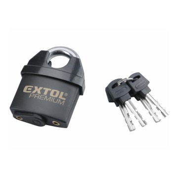 Extol Premium - Vattentätt hänglås 60 mm svart