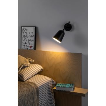 FARO 28257 - Vägglampa STUDIO 1xE14/8W/230V svart