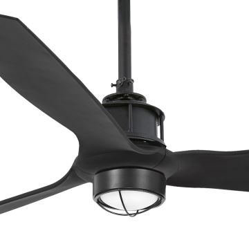 FARO 32100-10 - LED takfläkt JUST FAN LED/17W/230V svart + fjärrkontroll