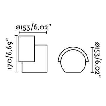 FARO 70576 - LED Utomhus Väggbelysning NOBORU LED/16W/230V IP65